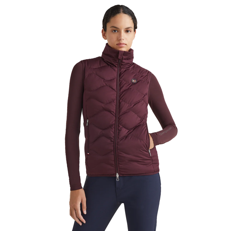 Tommy Hilfiger Women's Mid-Weight RE-Down Gilet - Deep Burgundy-1